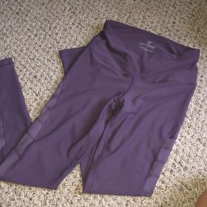 90 degree reflex purple mesh panel leggings S